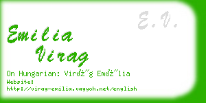 emilia virag business card
